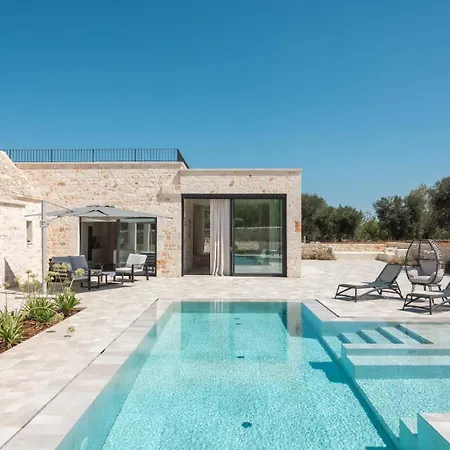 Il Trullo Del Merlo - Saltwater Infinity Pool And Sauna 빌라 *