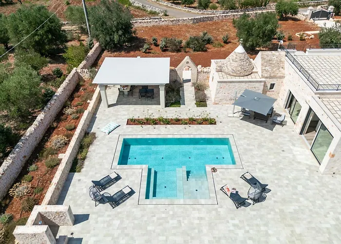 Il Trullo Del Merlo - Saltwater Infinity Pool&sauna Villa Ostuni